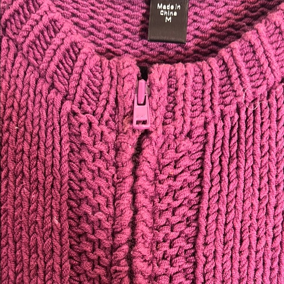 Vintage Betsey Johnson Purple Cat Knit Cardigan Sweater - Picture 5 of 6